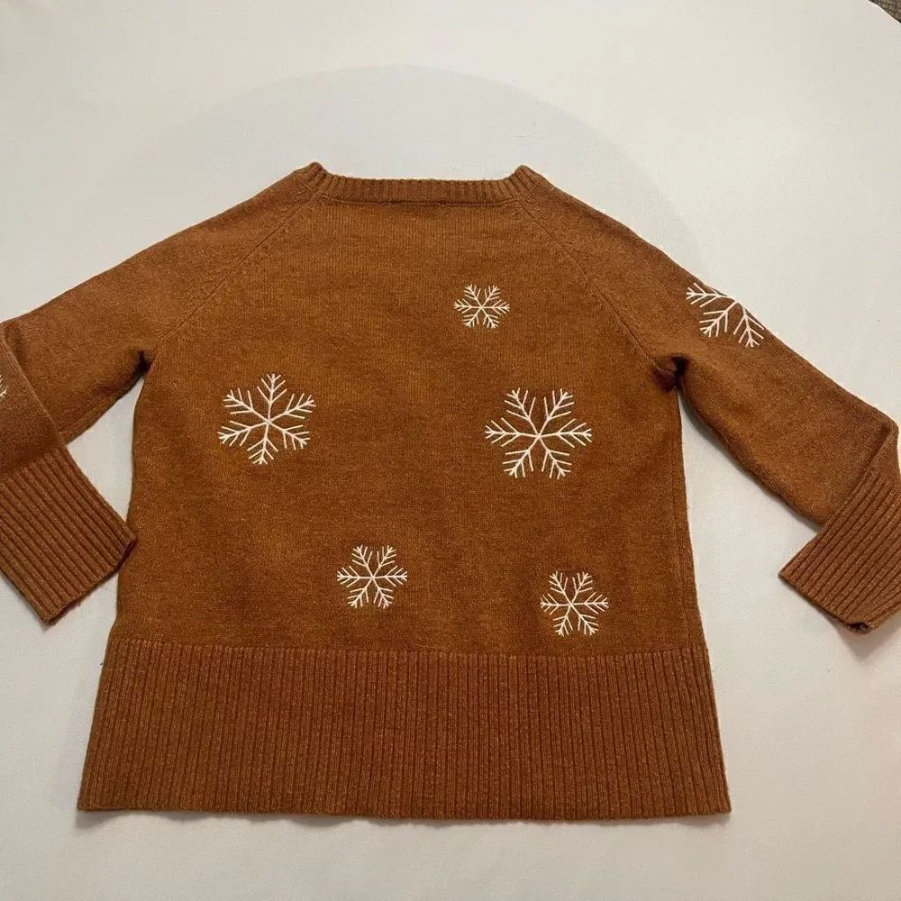 Workshop Republic Clothing Snowflake Sweater Size Medium